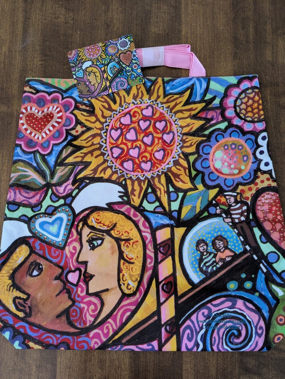 Love Garden By Daniel Cascardo Y2K Large Tote, True Religion, Ed Hardy NWT
